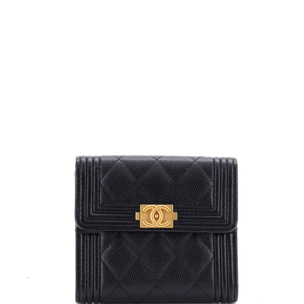 Chanel Compact Boy Flap Wallet